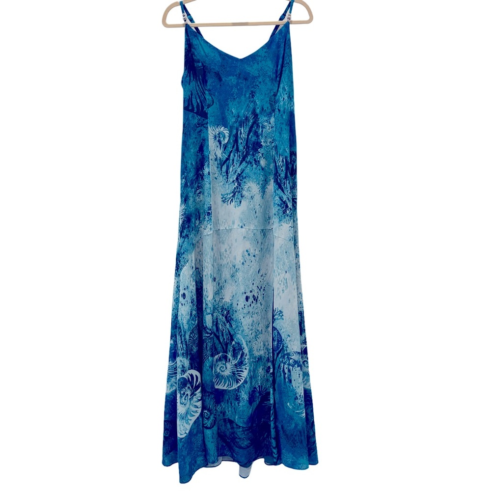 Elegant Blue Maxi Dress